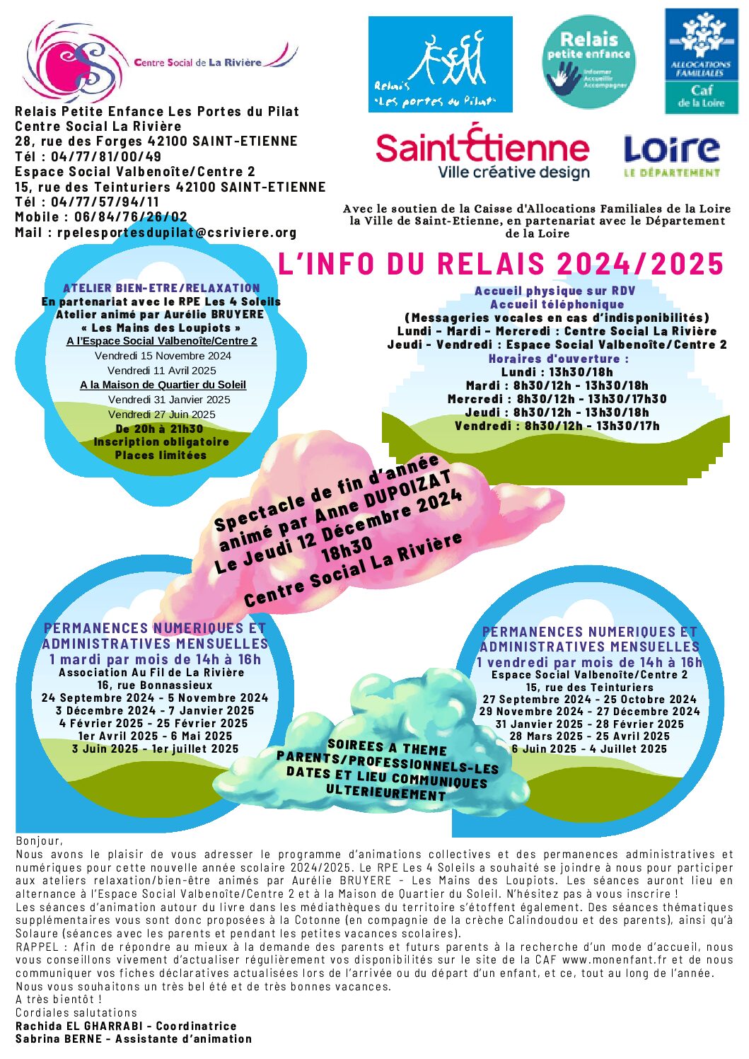 Programme du Relais