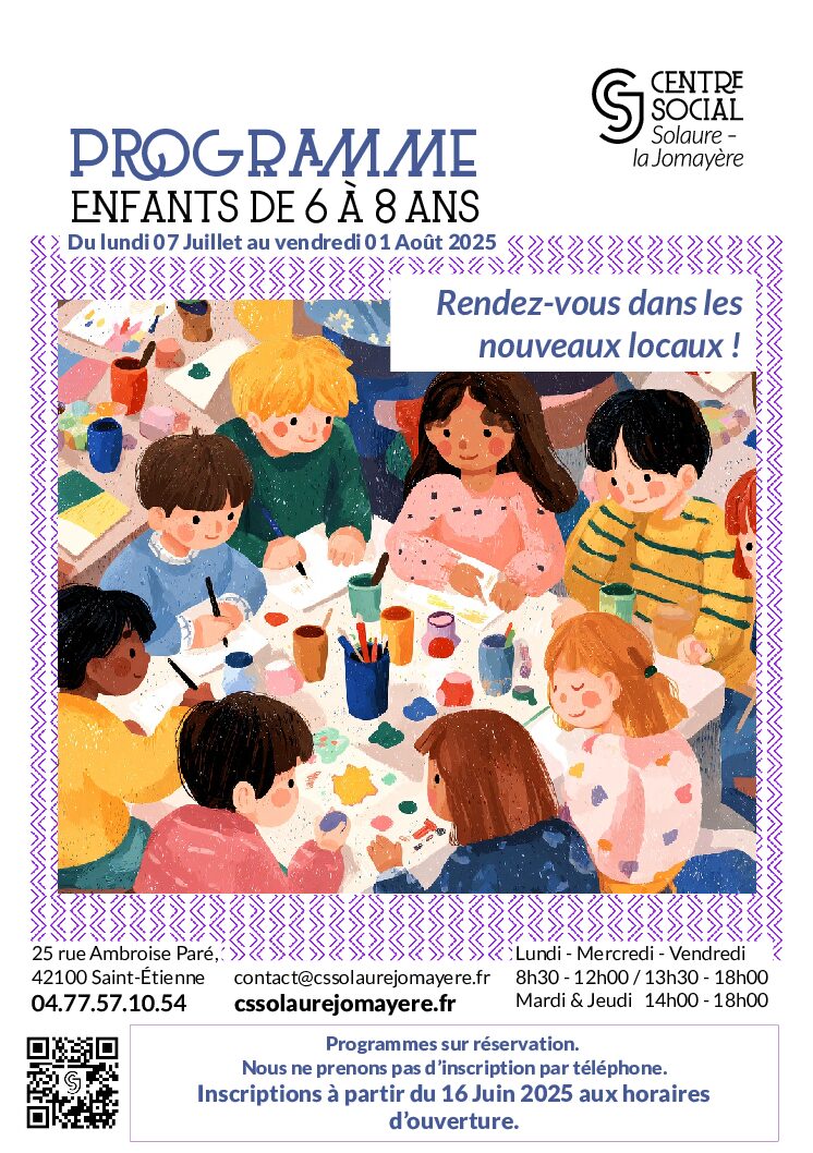 Programme 6-8 ans été 2025