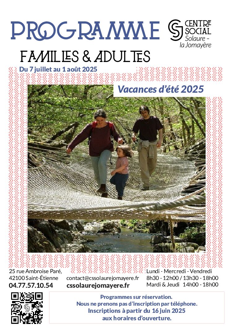 Programme familles été 2025