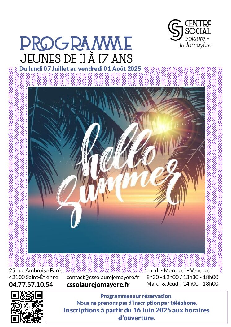 Programme été 2025