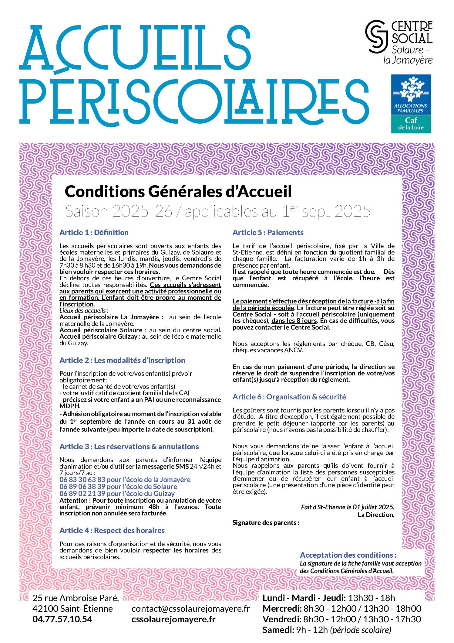 CGA Periscolaires 2025-26