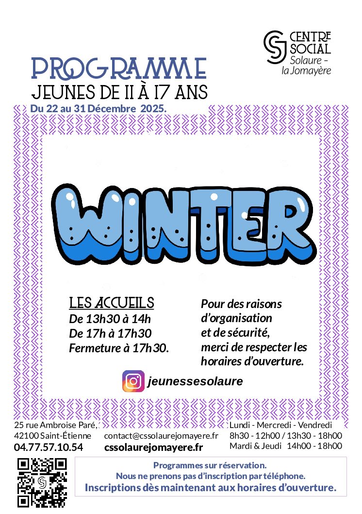 Programme vacances Jeunesse