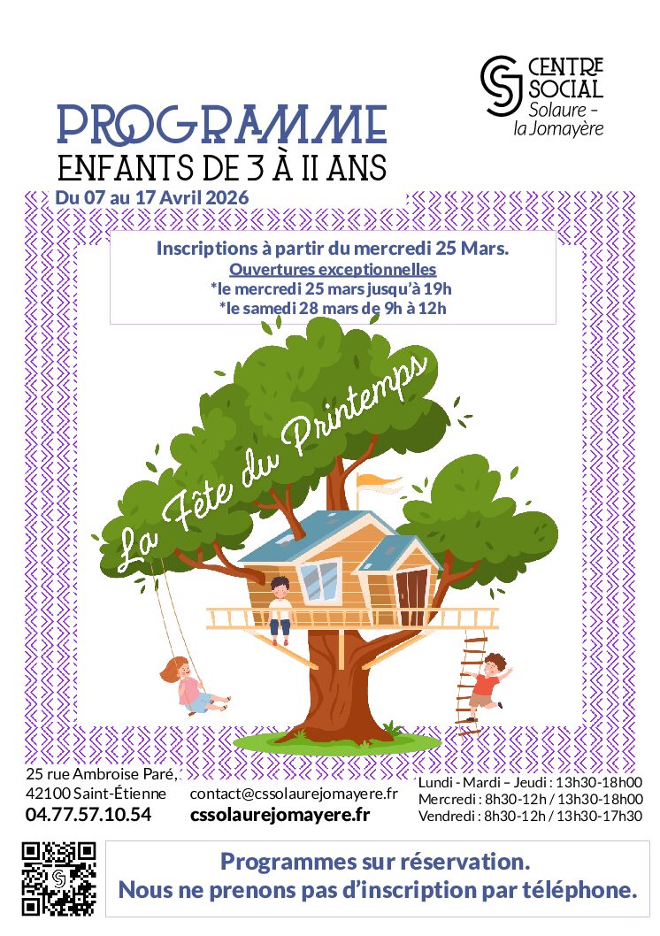Programme Enfants Printemps