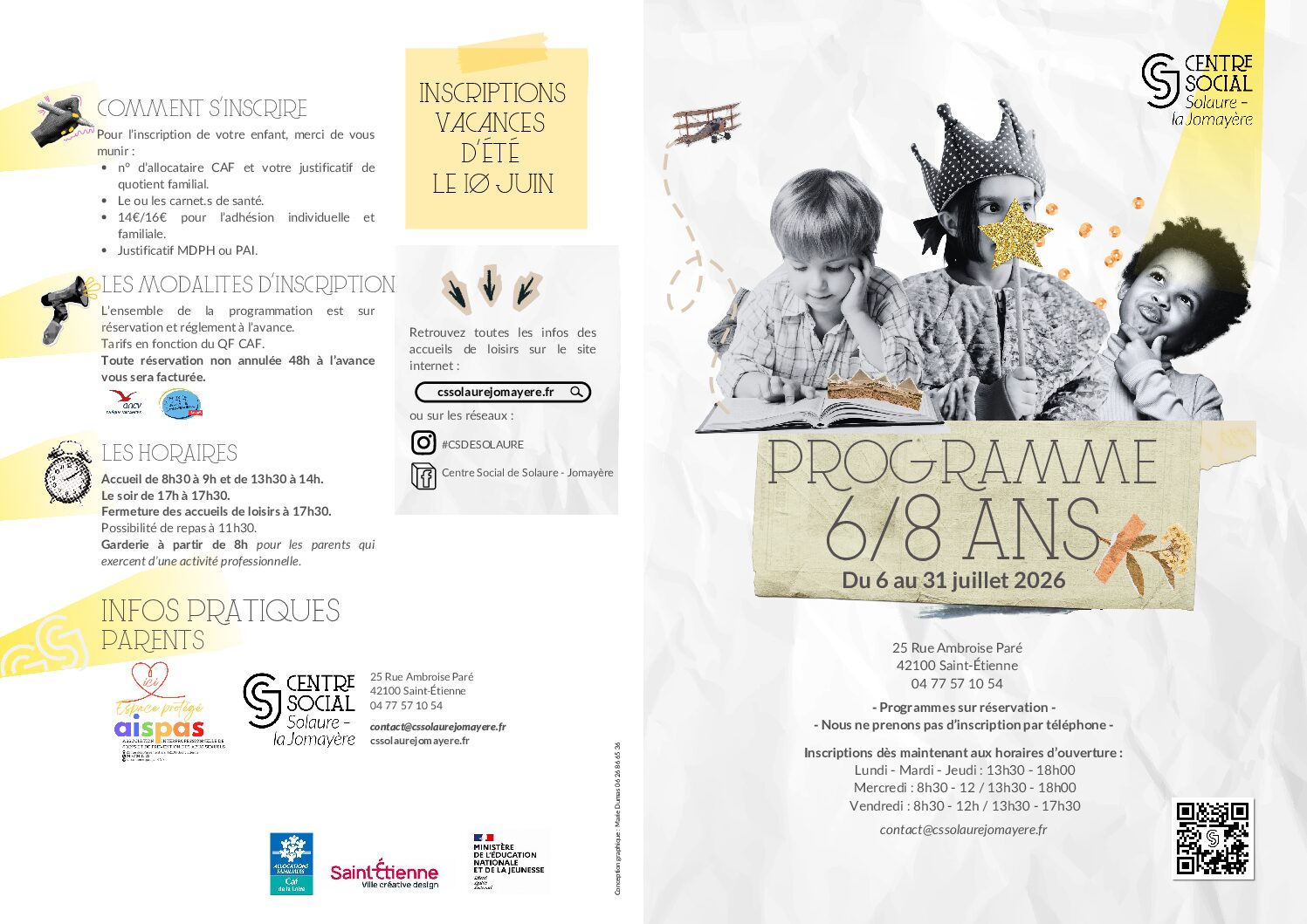 Programme 6-8 ans été