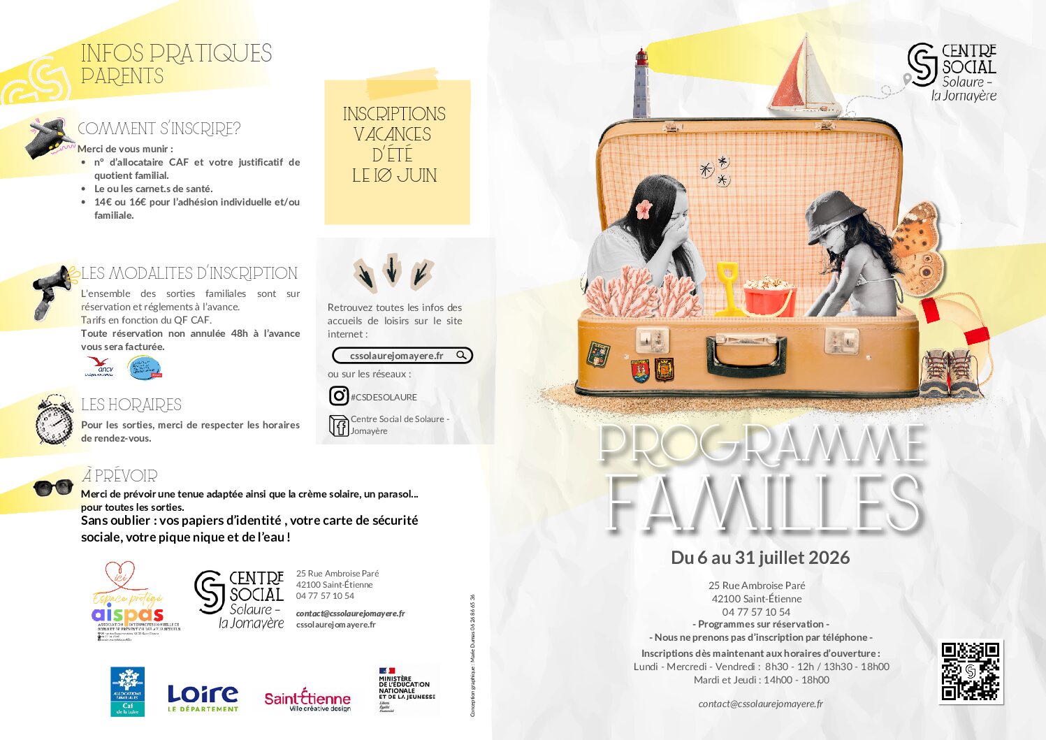 Programme familles été